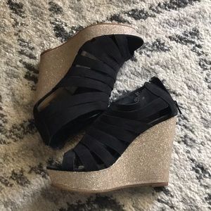 Elle Glitter Heels / Wedges